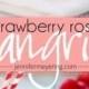 Refreshing Summer Signature Coktail Idea - Strawberry Rosé Sangria {JenniferMeyering.com} 