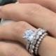 Solitaire Engagement Ring, Solitaire Engagement Ring Round, 3ct Engagement Ring, Eternity Band, Stacked Wedding Ring, Armentor Jewelers 