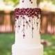 Burgundy Wedding By Kendra's Country Bakery - Http://cakesdecor.com/cakes/250237-burgundy-wedding 