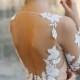 A-line Backless Wedding Dress FILISI With Long Train By Ange Etoiles • Backless Wedding Dress • Luxury Wedding Dress