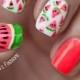 Adorable Watermelon Nails  . Http://justladythings.com 