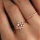 14K Rose Gold Diamond Cluster Ring (R052) & Seven Diamond Ring (R016)✨ Http://nandanewyork.bigcartel.com/product/r052 Http://nandanewyork.bigcartel… 
