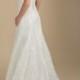 Emmeline  -  Www.clairecalvi.com,  Claire Calvi - Modest Wedding Dress, Wedding Dress With Sleeves, Illusion Neckline, Lace Wedding Dress 