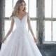 Katherine Wedding Dress. Alençon Lace On Soft Tulle Ball Gown With Gored Insets. Removable Moonstone Beaded Net Belt Also Sold Separately As Style … 
