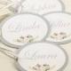 SET Of Will You Be My Bridesmaid Tag Grey Customizable Gift Tags Maid Of Honor Gift Tags