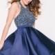 Jovani - 42761 Crystal Ornate Halter Dress - Designer Party Dress & Formal Gown