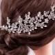 Wedding Hair Accessories Bridal Hair Piece Wedding Headband Bridal Back Headpiece Crystal Hairpiece Rhinestone Headpiece Bridal Hair Jewelry