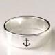 Anchor Sterling Silver Band Ring 4mm And 6mm Ring/925 Sterling Silver/Custom Personalized Engraved Ring/engraving Inside Sold Separately