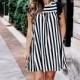 Gianna Striped Ruffle Sleeve Dress