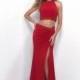 Blush - Two Piece Halter Top with Sarong Style Skirt Dress 11284 - Designer Party Dress & Formal Gown