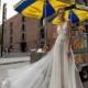 Solo Merav 2018 Silva Champagne Pearl Buttons Tulle Aline Spaghetti Straps Chapel Train Appliques Summer Beach Dress For Bride - Rich Your Wedding Day