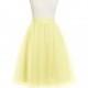 Daffodil Azazie Sylvie - Knee Length Tulle Dress - Simple Bridesmaid Dresses & Easy Wedding Dresses