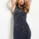 Jovani - 45072 Lace-Up Side Sheath Dress - Designer Party Dress & Formal Gown