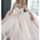 Olivia Bottega 2018 Brukli Royal Train Blush Sweet Ball Gown Illusion Long Sleeves Tulle Appliques Bridal Dress - Bridesmaid Dress Online Shop