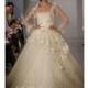 Ines Di Santo - Spring 2014 - Toulousse Strapless Ball Gown with Floral Embroidered Overlay - Stunning Cheap Wedding Dresses