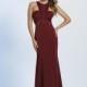 Dave and Johnny A4072 Jersey Gown with Racer Back - Brand Prom Dresses