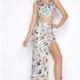 Midnight Multi Cassandra Stone 1062A - 2-piece Sleeveless Long High Slit Sequin Dress - Customize Your Prom Dress