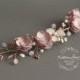Https://www.etsy.com/listing/398770905/valentine-headpiece-headband-bridal?ref=shop_home_active_1 Detail Shot Of Rose Gold Valentine Hair Wreath We… 