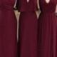 Hayley Paige Occasions Bridesmaids Dresses In Burgundy Lace And Chiffon. #bridesmaids #burgundybridesmaidsdresses #bridesmaiddresses #hayleypaige #… 