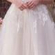 Lace Sleeves With Tulle Body Wedding Dress 