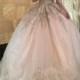 Pale Pink, Glittery Wedding Gown... Gorgeous! 