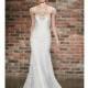 Hayley Paige - Spring 2014 - Style 6410 Kadence Ivory Lace Sheath Wedding Dress with Jeweled Neckline - Stunning Cheap Wedding Dresses