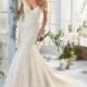 Mori Lee 2816 Cap Sleeve Lace Fit & Flare Wedding Dress - Crazy Sale Bridal Dresses