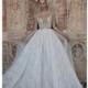Alon Livne 2017 TERRI Lace Keyhole Back Sexy Illusion Beading Spring Sweep Train Aline Ivory Cap Sleeves Dress For Bride - Brand Prom Dresses