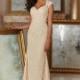 Mori Lee Bridesmaids 143 Cap Sleeve Beaded Lace Gown - Brand Prom Dresses