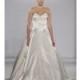 Amalia Carrara - Fall 2013 - Style 322 Strapless Satin Ball Gown Wedding Dress with Beaded Details - Stunning Cheap Wedding Dresses