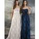 Bari Jay 650 Lace over Charmeuse Long Bridesmaid Dress - Brand Prom Dresses