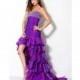 Jovani High Low Ruffle Prom Dress 3017 - Brand Prom Dresses