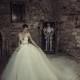 Julia Kontogruni 2017 Sweet Rhinestone Ivory Royal Train Illusion Short Sleeves Ball Gown Tulle Wedding Gown - Bridesmaid Dress Online Shop