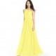Lemon Azazie Kailyn - Floor Length Strap Detail Halter Chiffon Dress - Charming Bridesmaids Store