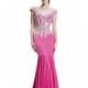 Johnathan Kayne 564 Cap Sleeve Stretch Velvet Gown - Brand Prom Dresses