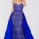 Jovani - Strapless Lace Dress With Overlay Skirt 35052 - Designer Party Dress & Formal Gown