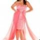 Mac Duggal Fabulouss 64738F High Low Plus Size Party Dress - Brand Prom Dresses