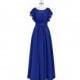 Royal_blue Azazie Daphne - Chiffon Back Zip Scoop Floor Length Dress - Simple Bridesmaid Dresses & Easy Wedding Dresses