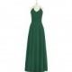 Dark_green Azazie Faith - Bow/Tie Back Halter Chiffon Floor Length Dress - Charming Bridesmaids Store