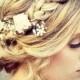 Get Inspired: A Beautiful Braided Updo That Also Functions As Part Of A #bridal Flower Crown. 