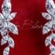 Ruby Blooms Is Pleased To Offer You Timeless, Luxury And Feminine Style - Crystal Cubic Zirconia Wedding / Bridal Earrings. Charming… 
