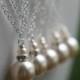 Love The Idea Of A Traditional Drop Pearl Necklace. Maybe For My Bridesmaids? 
