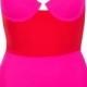 Red Colourblock Swimsuit - Swimsuits - Swimwear  - Clothing 