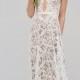 Willowby Asa - Trending For 2018. Sheer Lace A-line Wedding Gown. Ivory Lace Over Nude Lining. Open Back Bridal Gown With Straps. 
