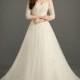 Azazie Bethany new simple belts tail wedding dress long shoulder wedding dress - Charming Bridesmaids Store