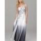 Evenings by Allure Crystal One Shoulder Ombre Prom Dress A532 - Brand Prom Dresses