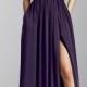 V-neck Halter Slit Bridesmaid Dresses with Pocket KSP489 - £97.00