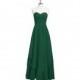 Dark_green Azazie Ginette - Floor Length Chiffon Sweetheart Back Zip Dress - Charming Bridesmaids Store