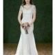 Wtoo - Fall 2014 - Style 13331 Blanche Lace and Tulle Trumpet Wedding Dress with an Illusion High Neckline and Short Sleeves - Stunning Cheap Wedding Dresses