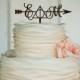Harry potter wedding Initials cake topper Arrow Harry Potter party Personalised mr and mrs cake topper Custom Cake Topper Rustic Cake Topper